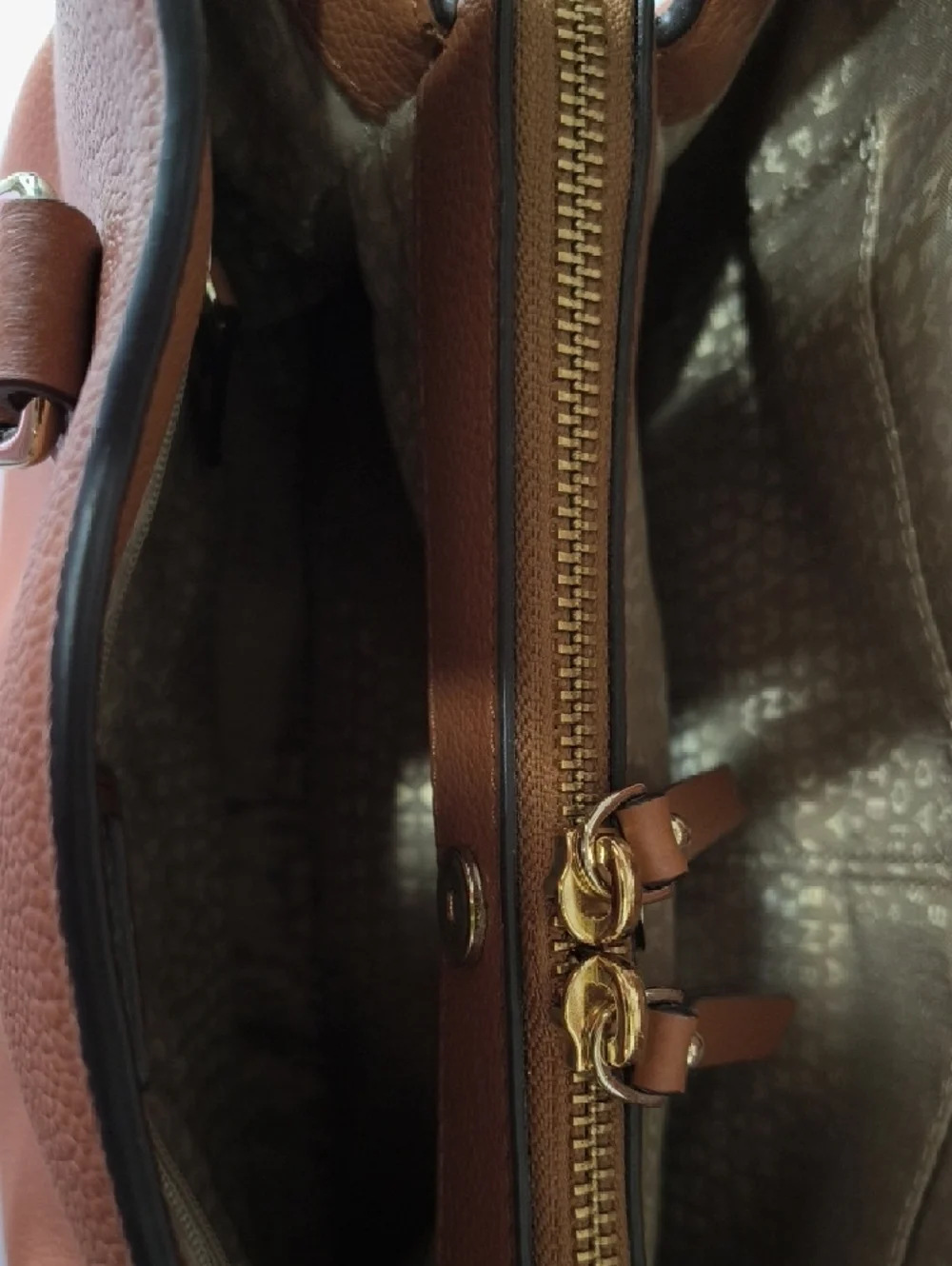 kate spade Cognac Pebbled Leather Tote with Zip Wallet - Picture 3 of 16